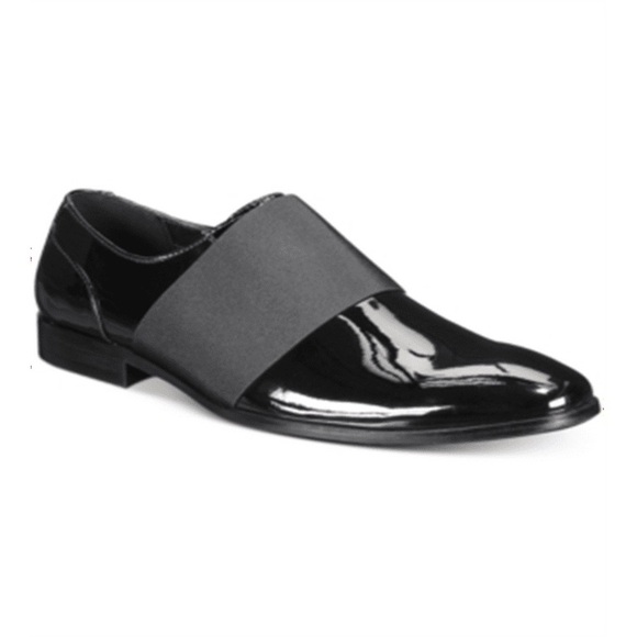 INC International Concepts Men's Kain Patent Loafers - Black, Size 7 NWOB - Picture 1 of 7